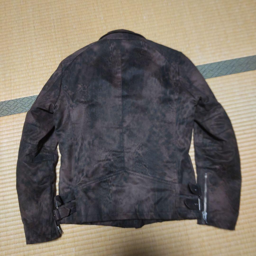 トルネードマート/LLサイズ/レオパード柄/シングルライダースジャケット/