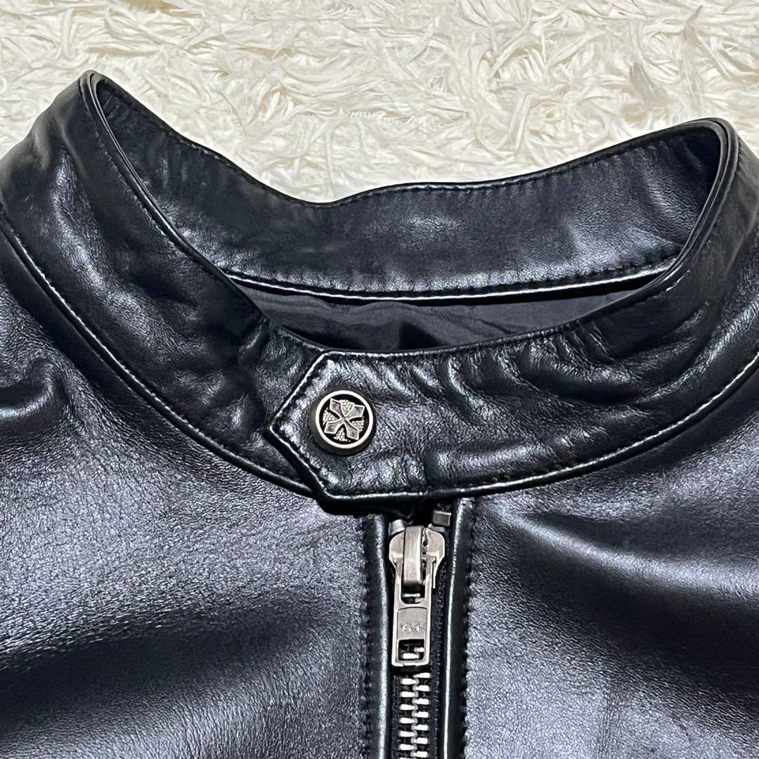 ✨新品 未使用✨ FORTIME ライダース ジャケット ラムレザー 羊革 XL