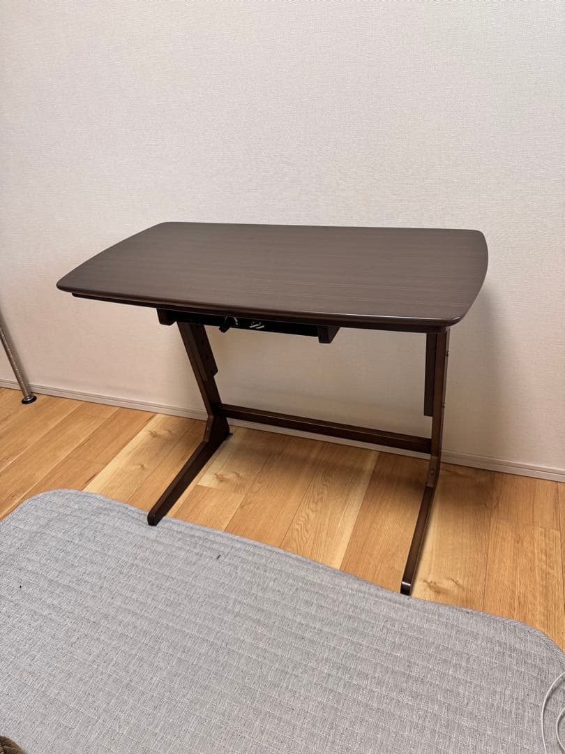 山善　こたつデスク1人用　パーソナルコタツGDX-F75(DB)-F