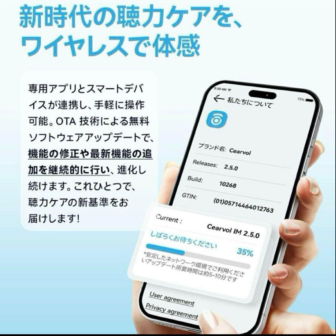 新品未使用　集音器　Bluetooth ホワイト　ワイヤレスイヤホン