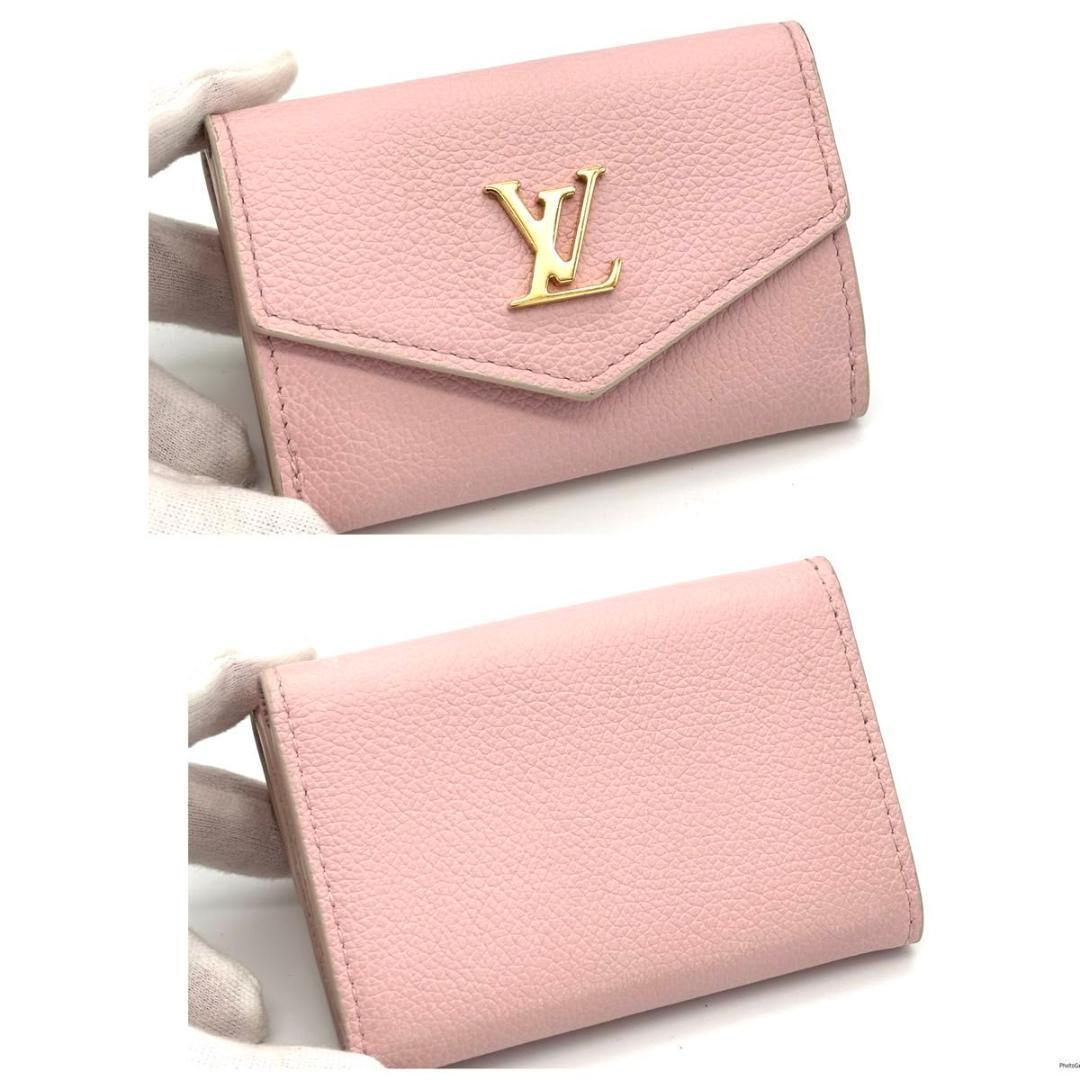 【日本限定】ルイヴィトン ポルトフォイユ ロックミニ 三つ折り財布 ピンク 希少