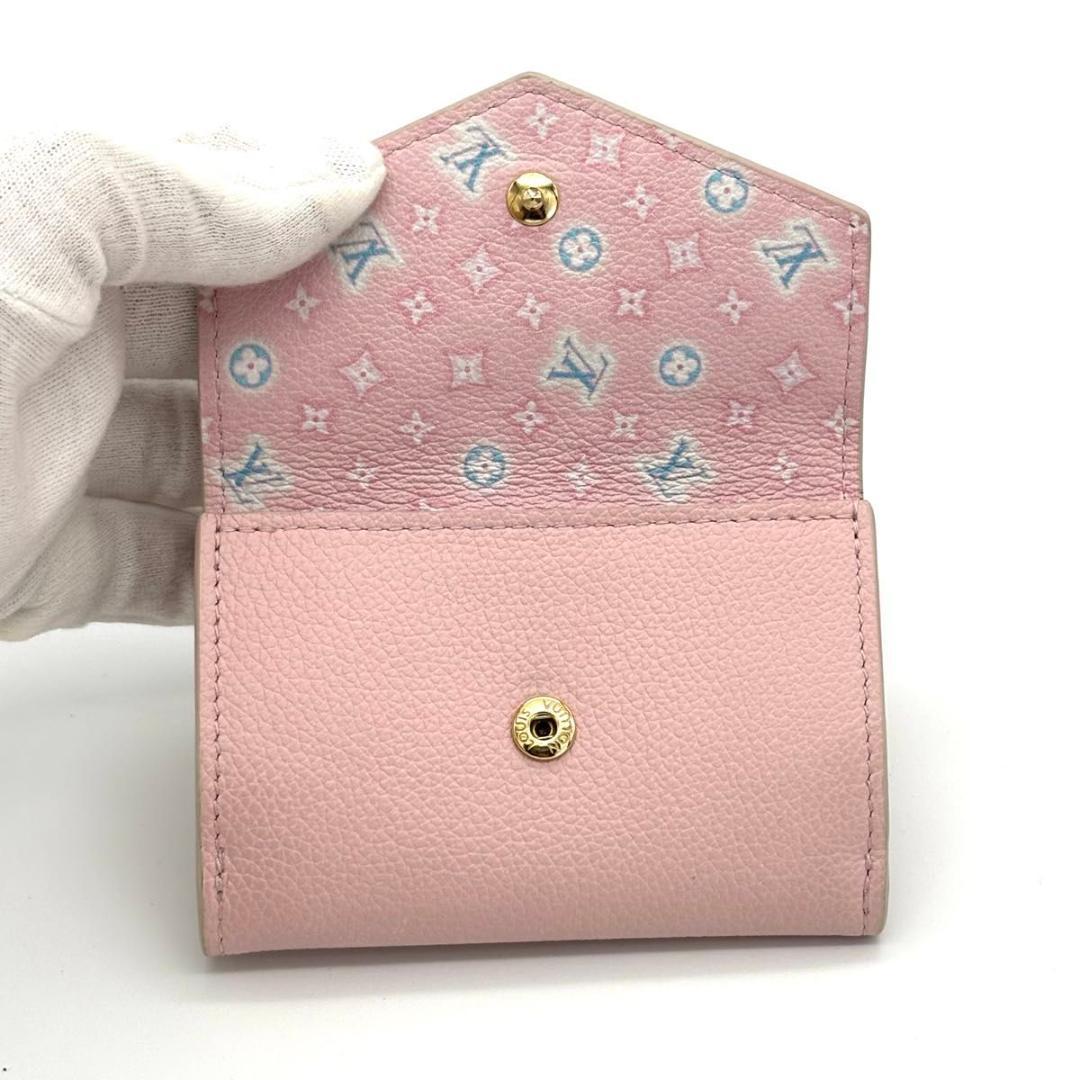 【日本限定】ルイヴィトン ポルトフォイユ ロックミニ 三つ折り財布 ピンク 希少