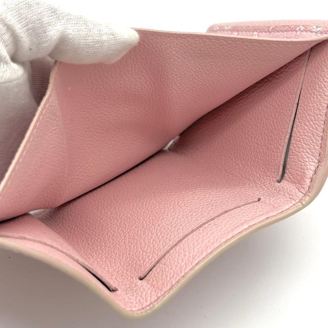 【日本限定】ルイヴィトン ポルトフォイユ ロックミニ 三つ折り財布 ピンク 希少