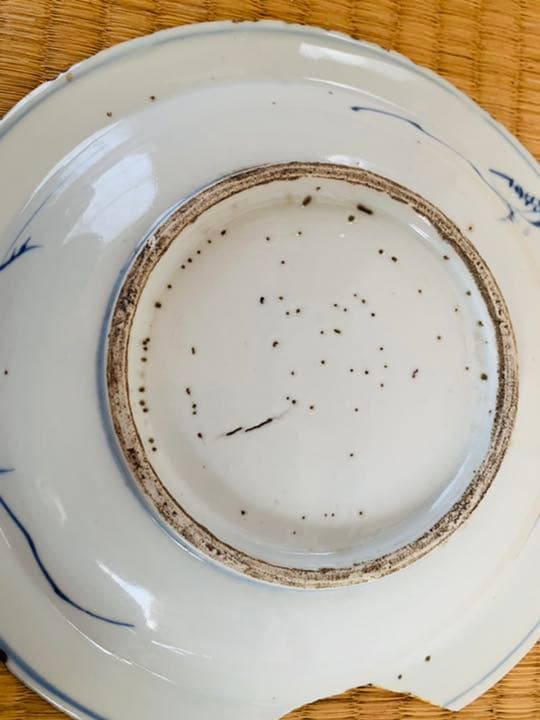 中国明時代染付7寸お皿2点