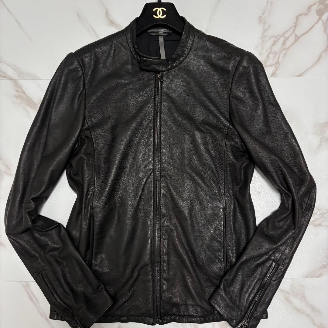 激レア✨️カズユキクマガイ 鹿革 シングル ライダース レザー ジャケット