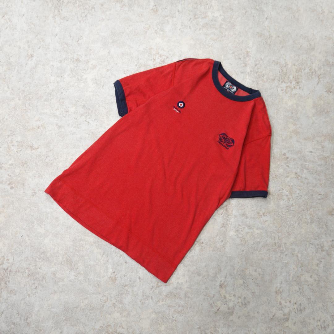 ポールスミススポーツ × アンブロ 00s リンガーTシャツ M レッド
