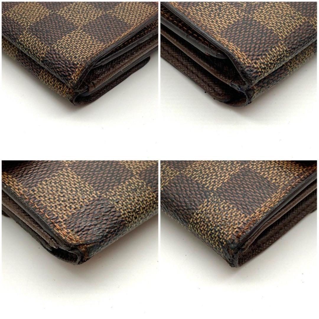 ルイヴィトン ダミエ ポルトモネビエ カルトクレディ 三つ折り財布 71222