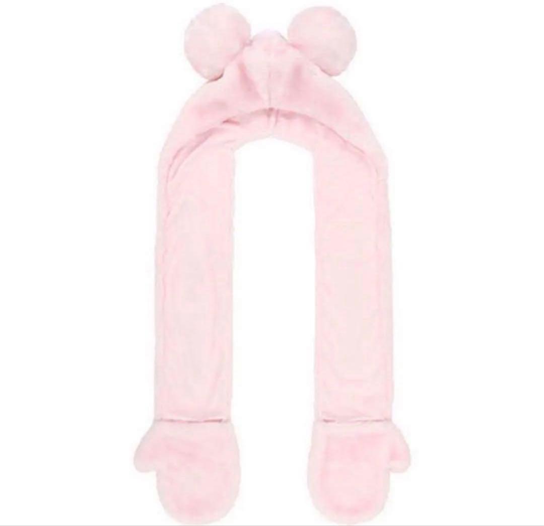 ディズニー マフラーキャップ ピンク