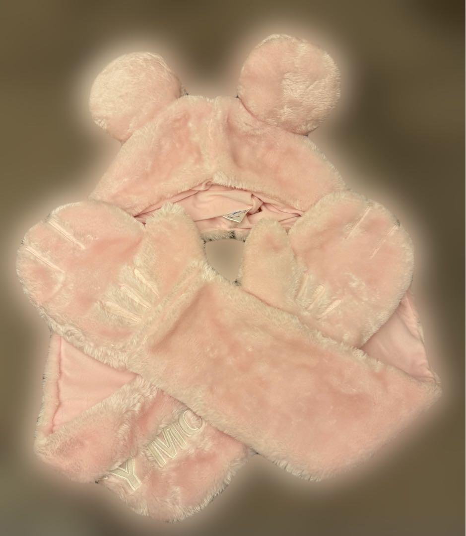 ディズニー マフラーキャップ ピンク