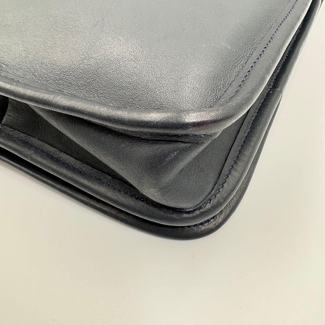 COACH オールドコーチ　9965 ネイビー　ターンロック　ショルダーバッグ