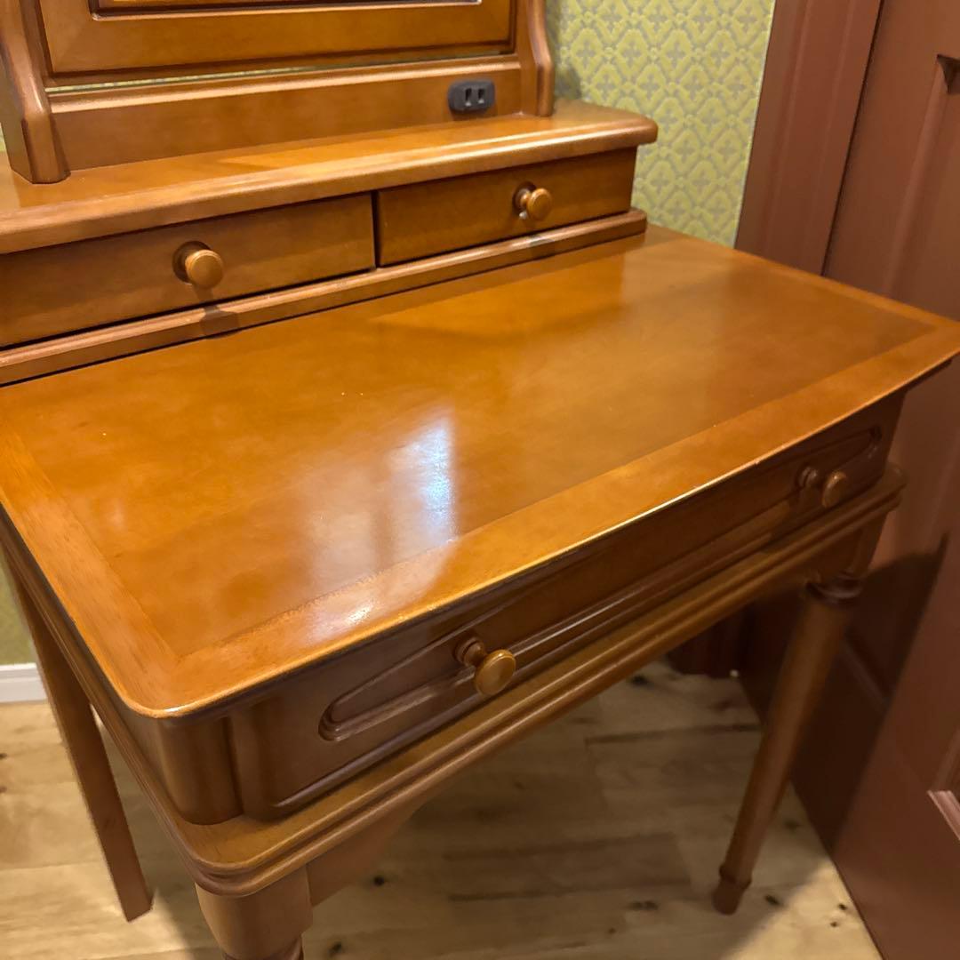 maruni マルニ木工 ドレッサー 鏡台 サイドテーブル 収納引き出し付