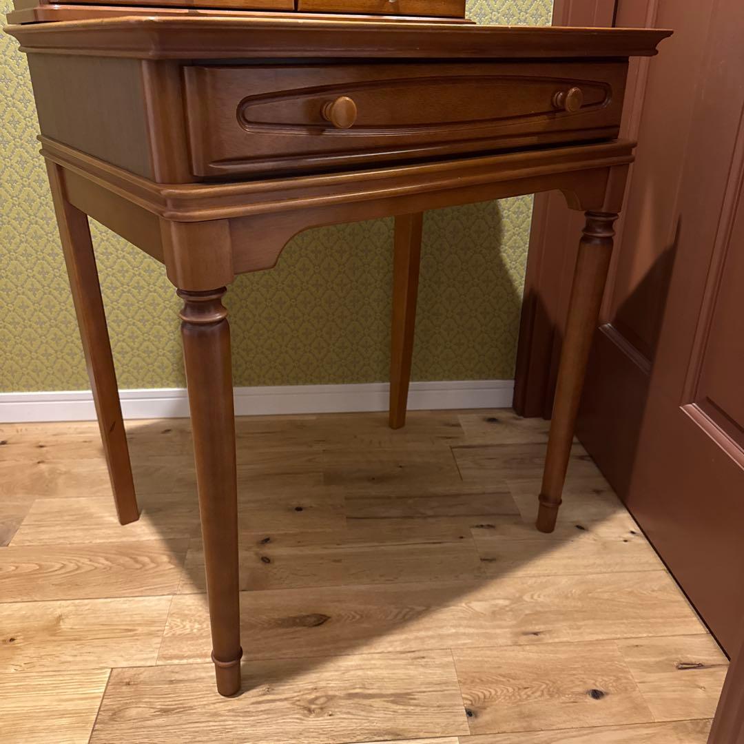 maruni マルニ木工 ドレッサー 鏡台 サイドテーブル 収納引き出し付