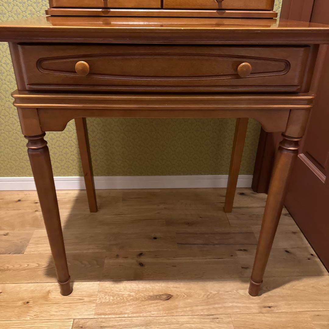 maruni マルニ木工 ドレッサー 鏡台 サイドテーブル 収納引き出し付