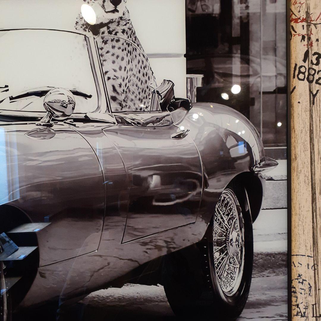 輸入雑貨　特殊強化ガラスアート　『CHANEL』　モノクロ　ミラーアート