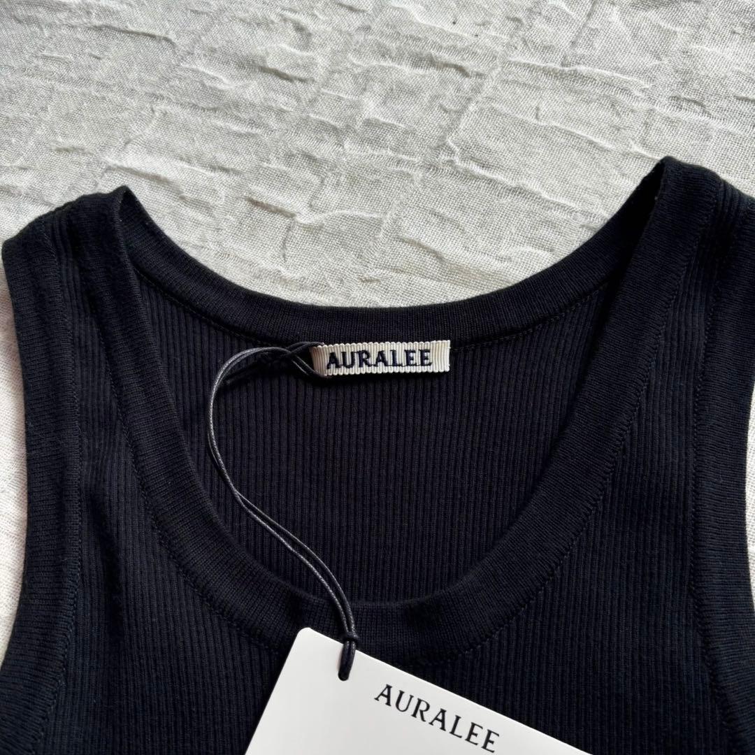 【新品未使用タグ付】 オーラリー ハイゲージリブタンク タンクトップ