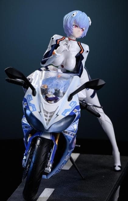 新世紀エヴァンゲリオン　綾波レイ　バイク ガレージキット　フィギュア