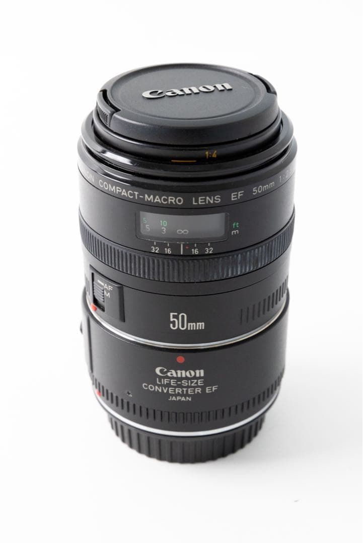 Canonコンパクトマクロレンズ EF50mmf2.5ライフサイズコンバーター付