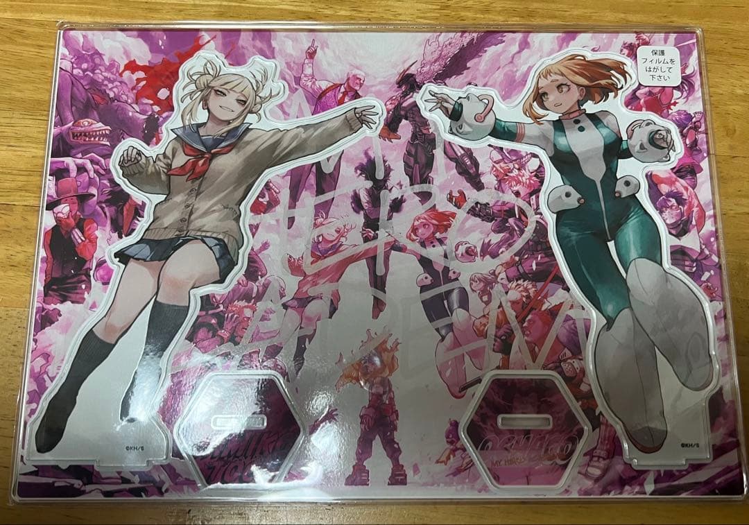 僕のヒーローアカデミア原画展 アクリルMEGAフィギュア ウラビティ&トガヒミコ