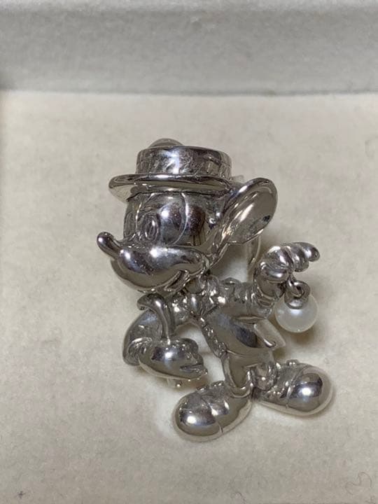 ディズニー シルバーピン パール付 6個