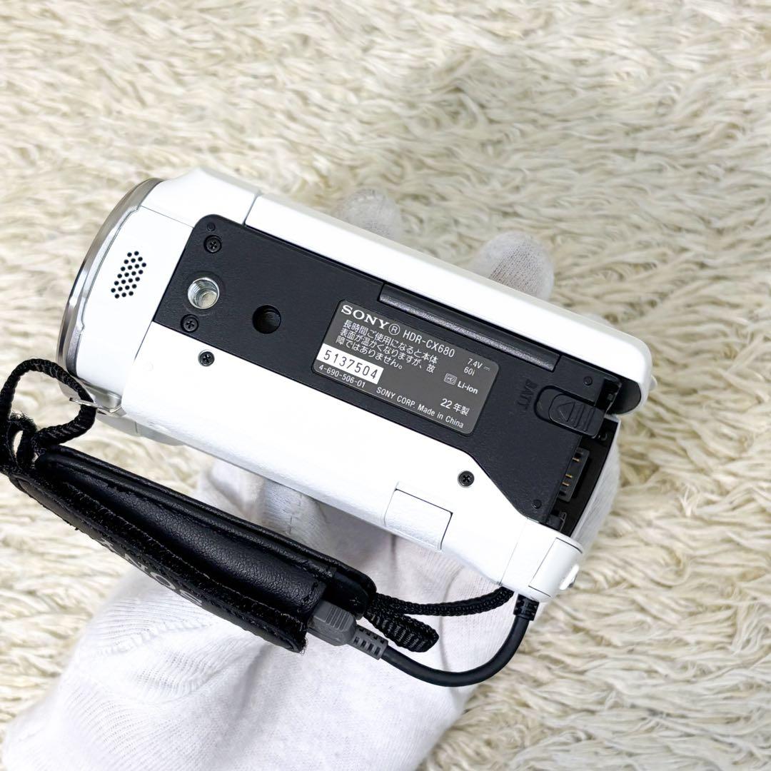 【未使用】ソニー ハンディカム HDR-CX680 ビデオカメラ ホワイト
