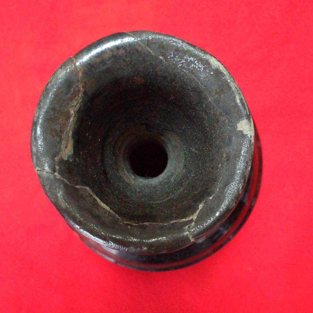 李朝初期黒釉徳利