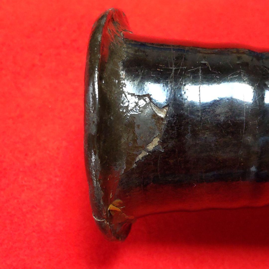 李朝初期黒釉徳利