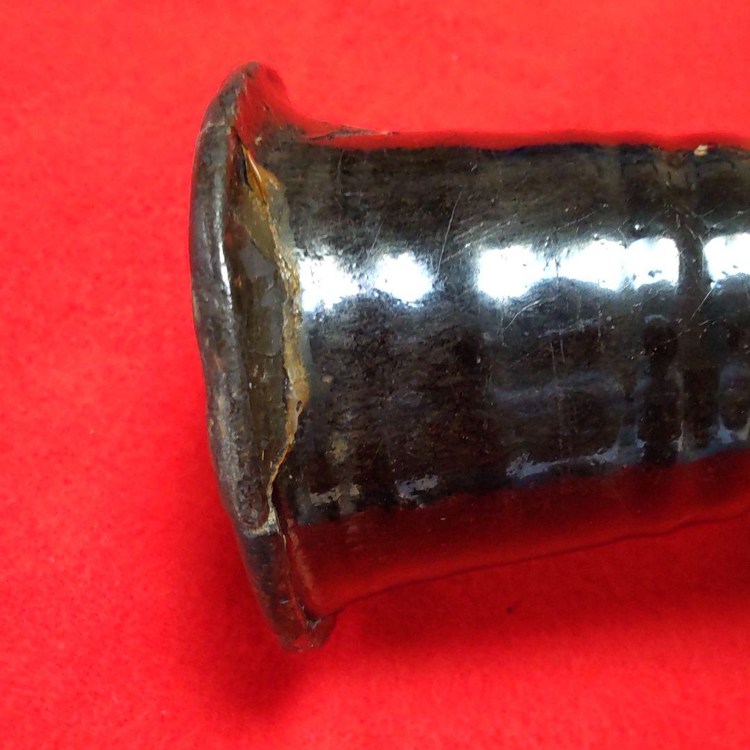 李朝初期黒釉徳利