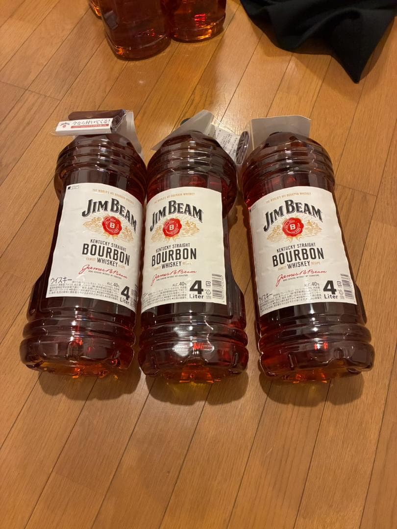 ジムビーム バーボン ウイスキー 大容量 4000ml ３本