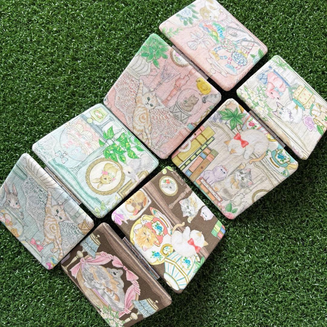 ピカピカ☆ハンドメイド メガネケース コンパクトミラー ユキエモン