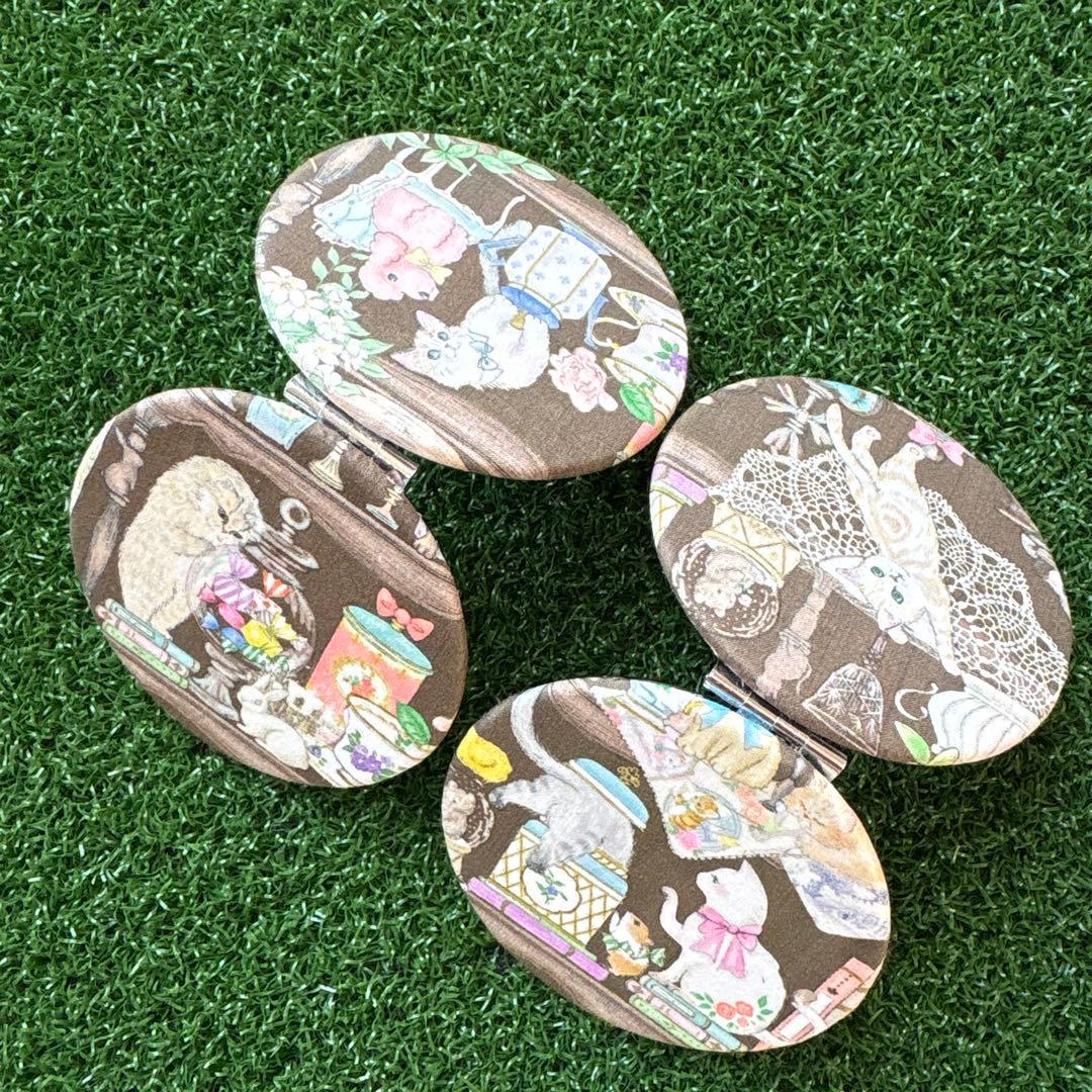 ピカピカ☆ハンドメイド メガネケース コンパクトミラー ユキエモン