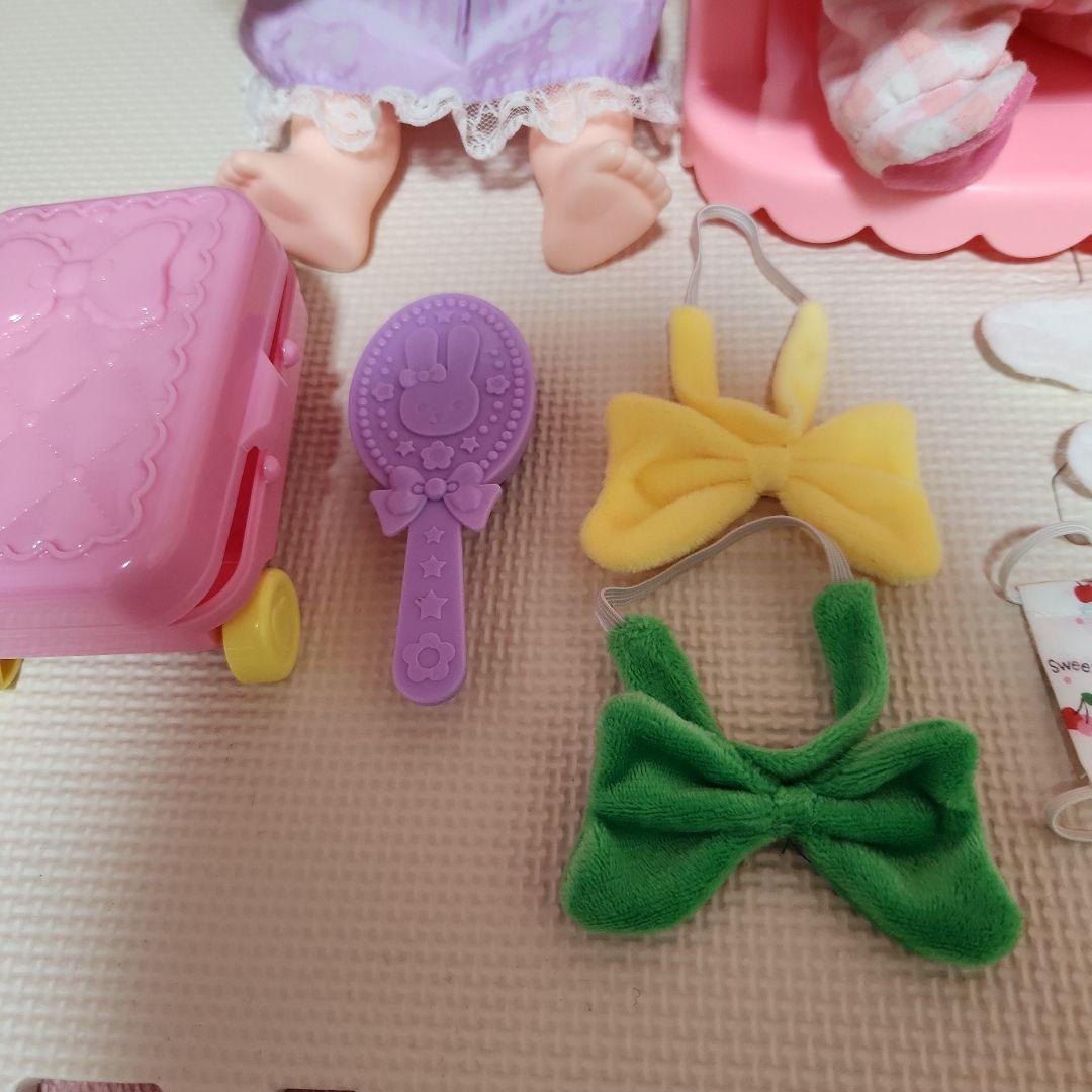 メルちゃん　人形　ベビーチェア　犬　マスク　ばんそうこう　　歯みがきセット