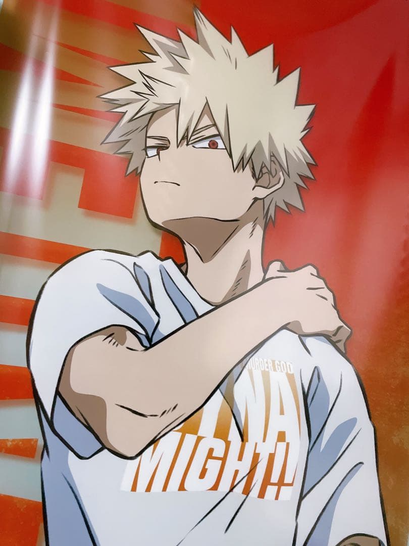 僕のヒーローアカデミア 爆豪勝己 ベースヤード 等身大 メガクリアポスター