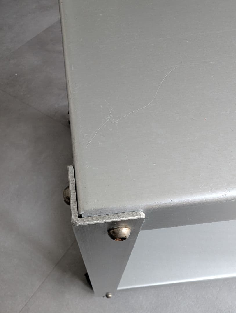 2000's 廃盤/無印良品 アルミサイドテーブルワゴン 鈴木敏彦デザイン