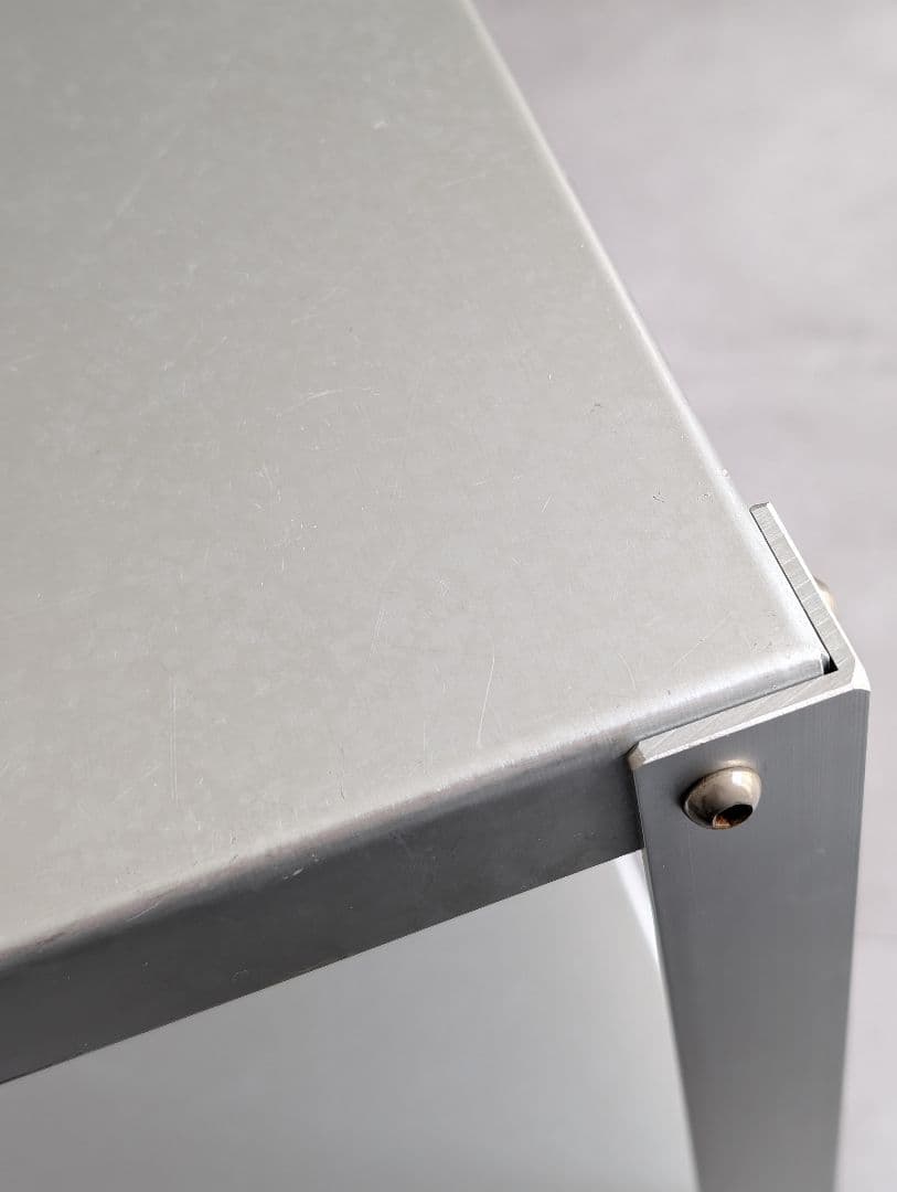 2000's 廃盤/無印良品 アルミサイドテーブルワゴン 鈴木敏彦デザイン