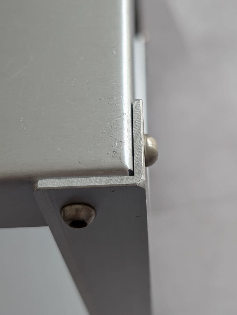 2000's 廃盤/無印良品 アルミサイドテーブルワゴン 鈴木敏彦デザイン