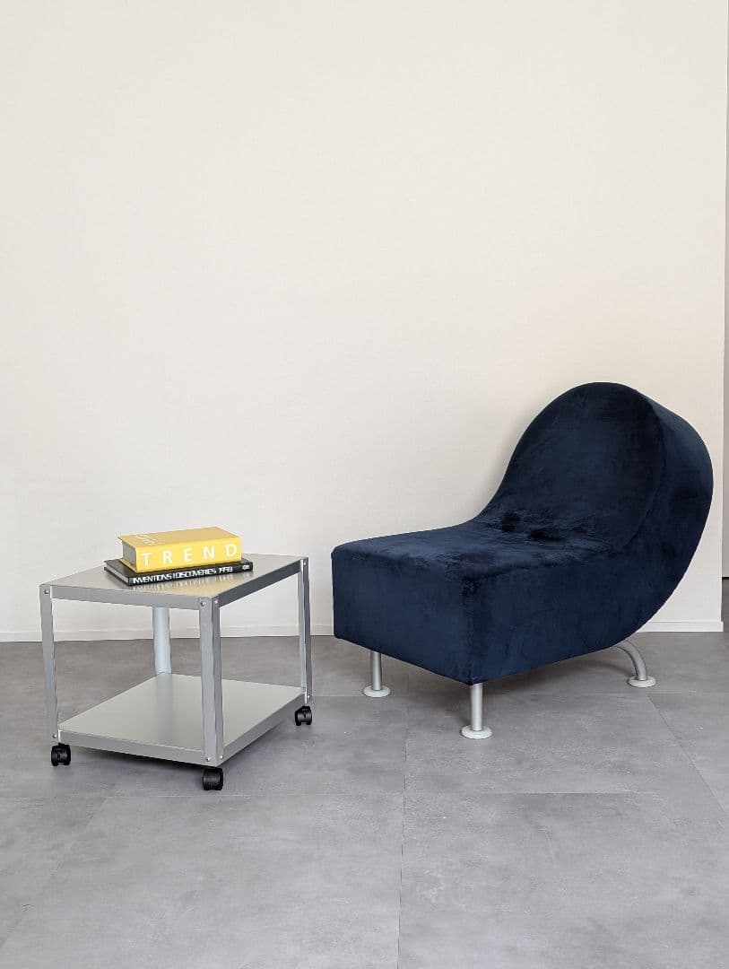 2000's 廃盤/無印良品 アルミサイドテーブルワゴン 鈴木敏彦デザイン