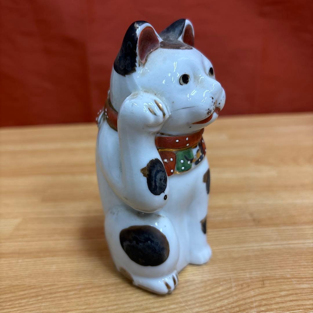 時代物 古い 招き猫 貯金箱 置物 縁起物 骨董