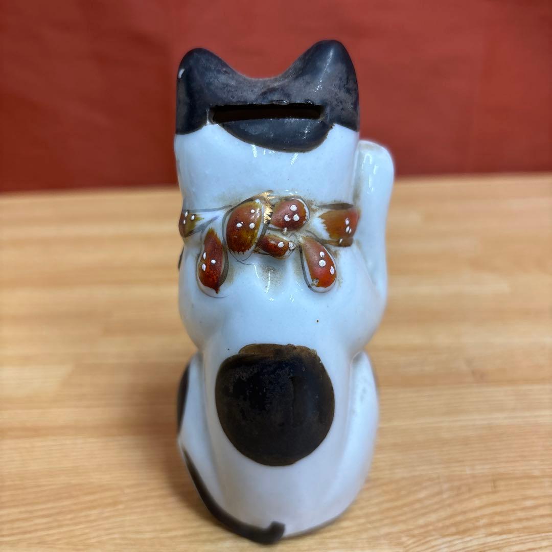時代物 古い 招き猫 貯金箱 置物 縁起物 骨董