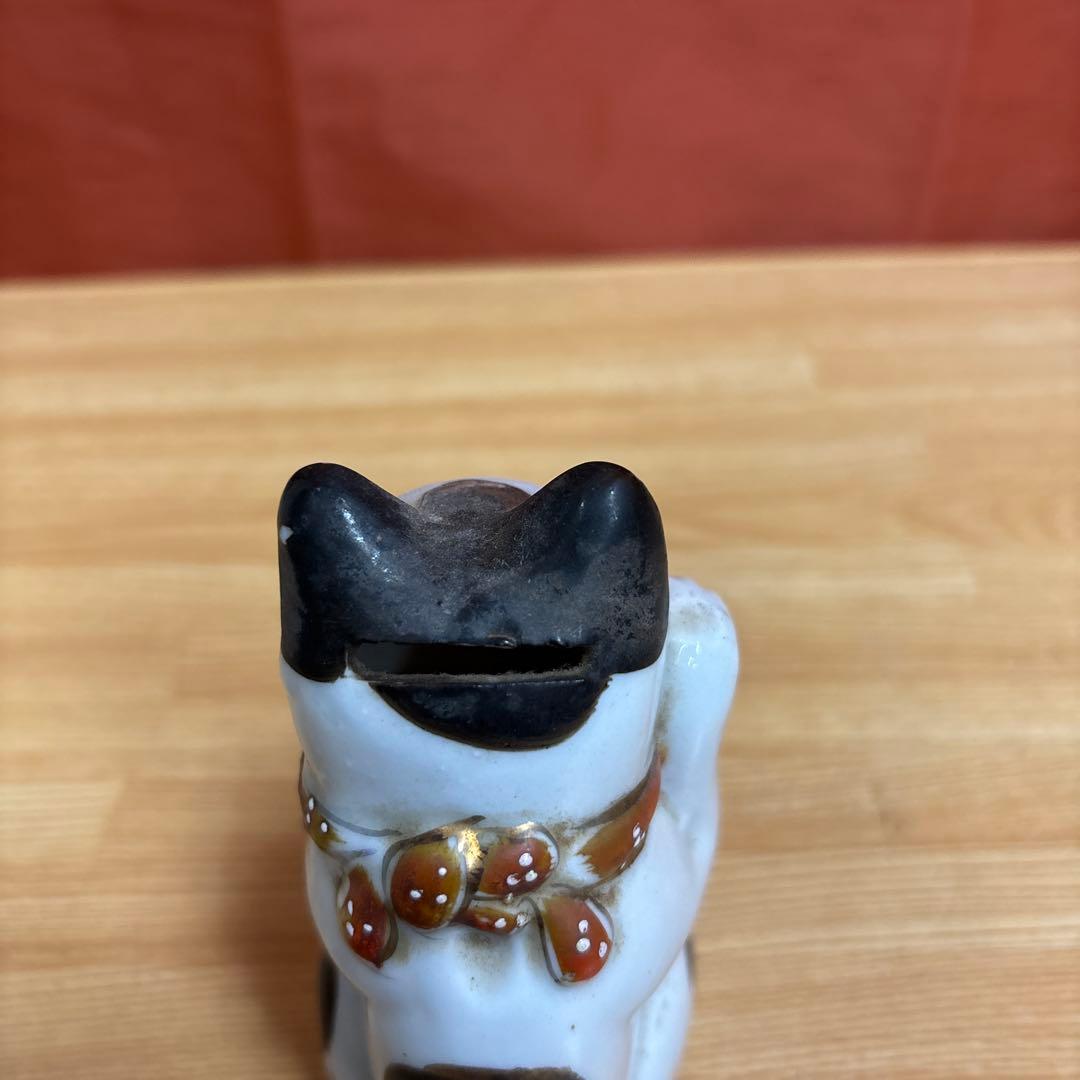 時代物 古い 招き猫 貯金箱 置物 縁起物 骨董