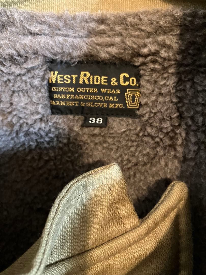 【美品】WESTRIDE ウエストライド ナパ　napa ベスト　裏ボア