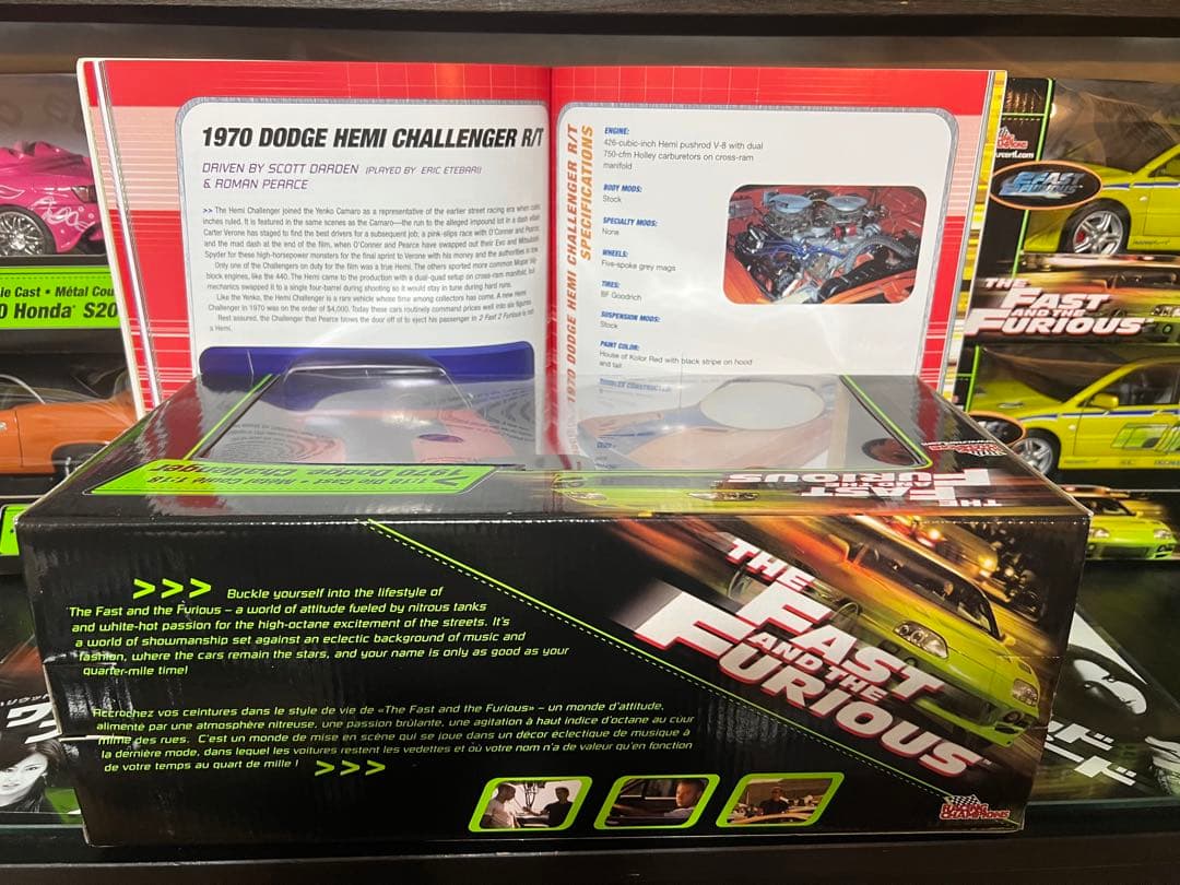 ミニカー FAST&FURIOUS DODGE CHALLENGER 1/18