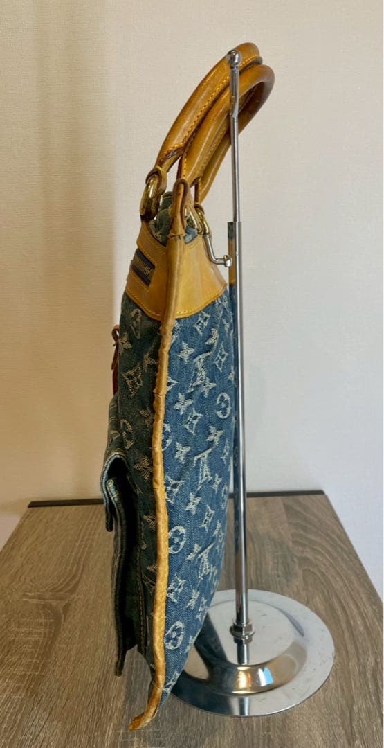 Louis Vuitton ルイヴィトン フラットショッパー　モノグラム　デニム