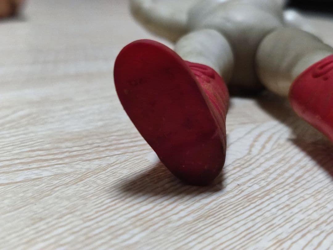 中嶋製作所当時物　タイガーマスク悪役レスラー　ミスターノー　ピンク　昭和　ソフビ