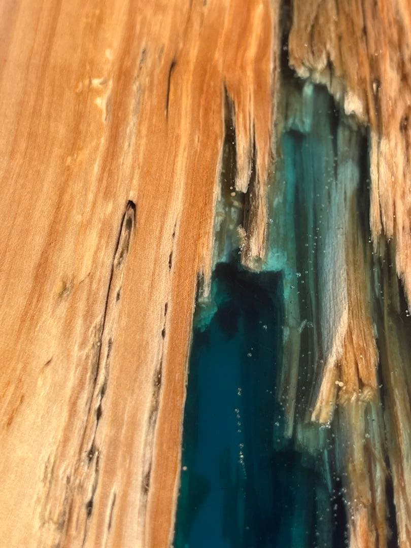 【ナラ】オシャレテーブル　レジンテーブル　リバーテーブル