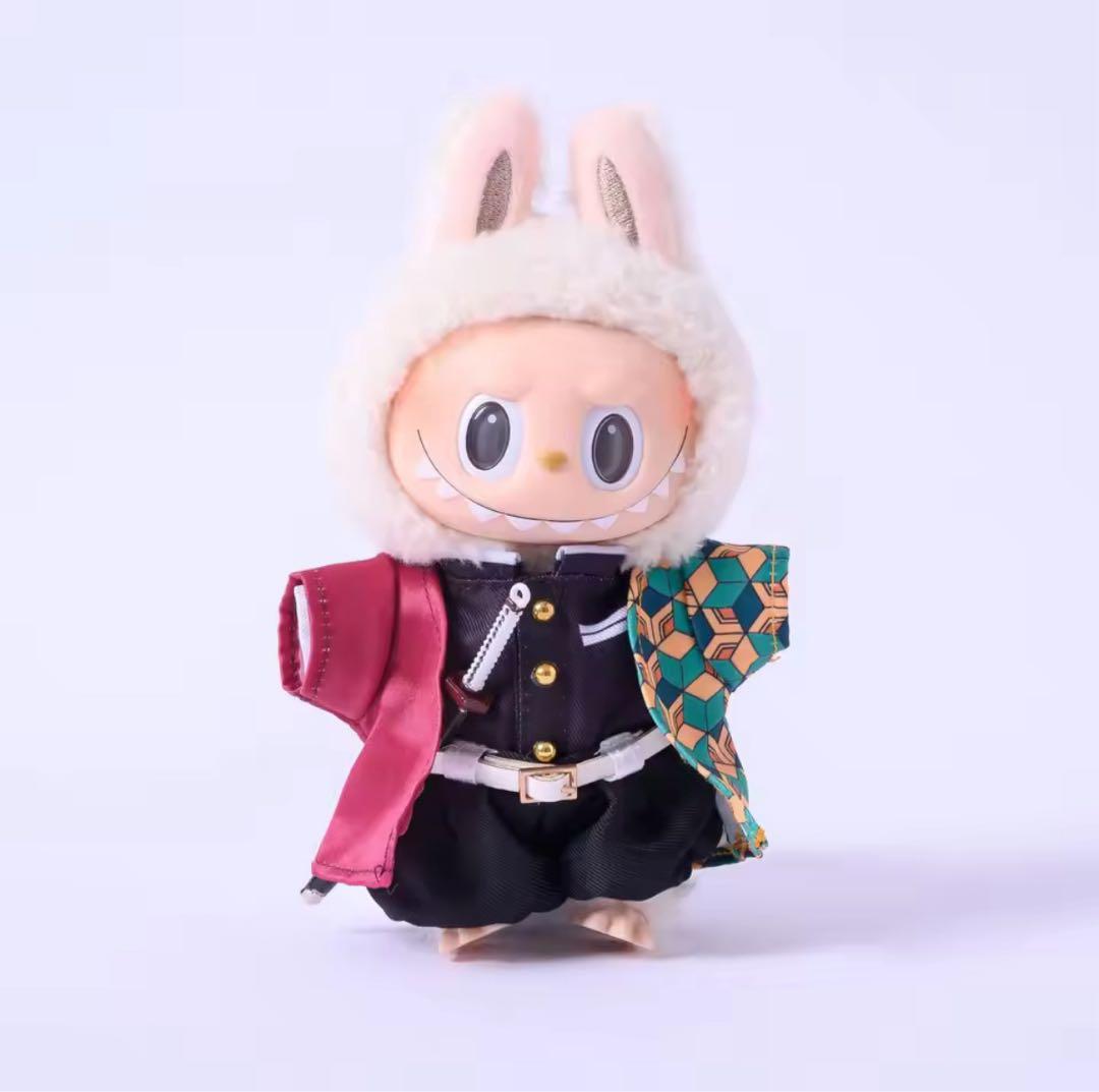 Labubuラブブ 15〜17cm用 和風隊服風コスチューム 8点セット