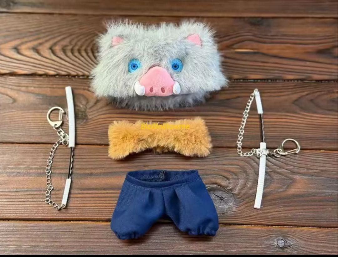 Labubuラブブ 15〜17cm用 和風隊服風コスチューム 8点セット