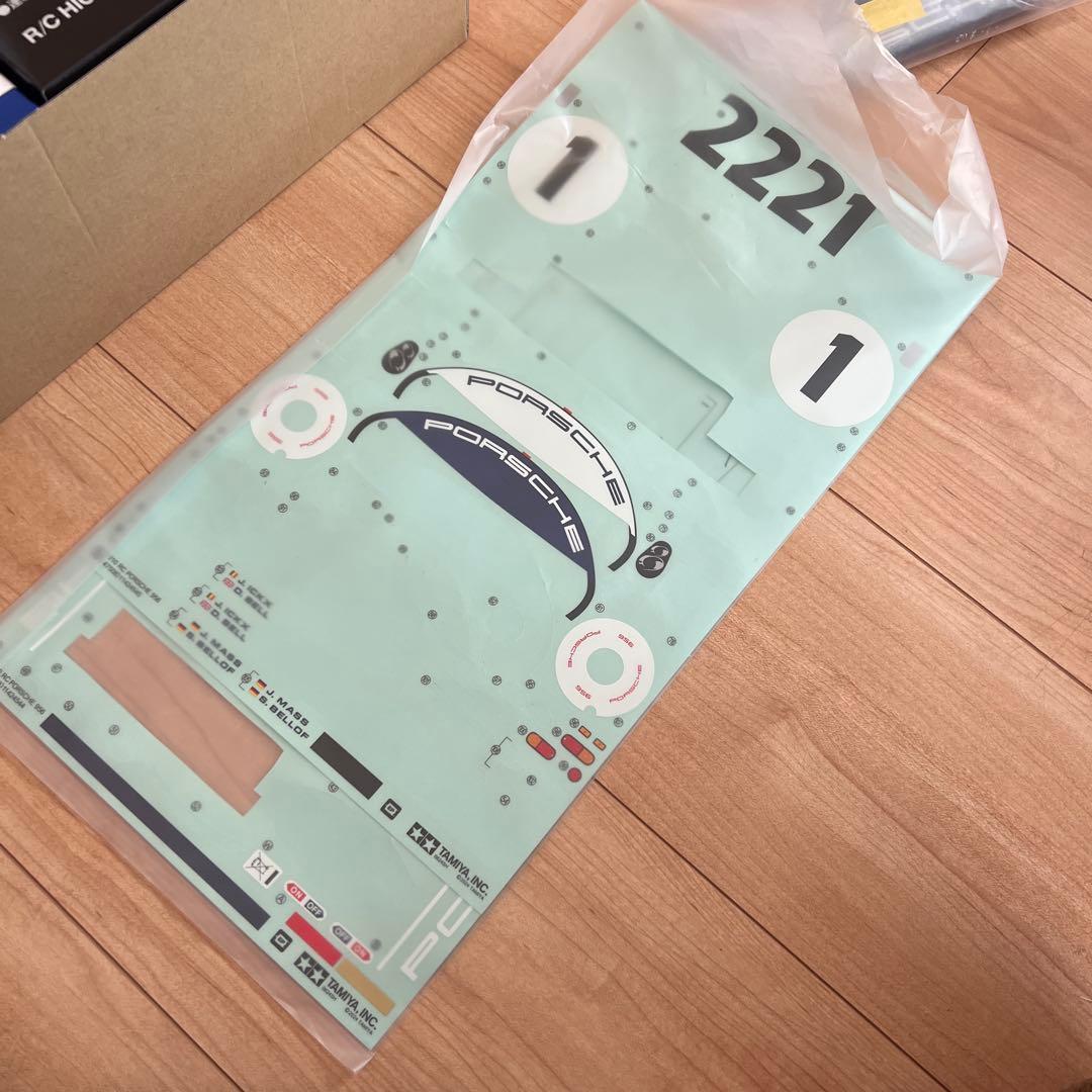 4*！様 タミヤ　ポルシェ956 ボディー完成品LED付き
