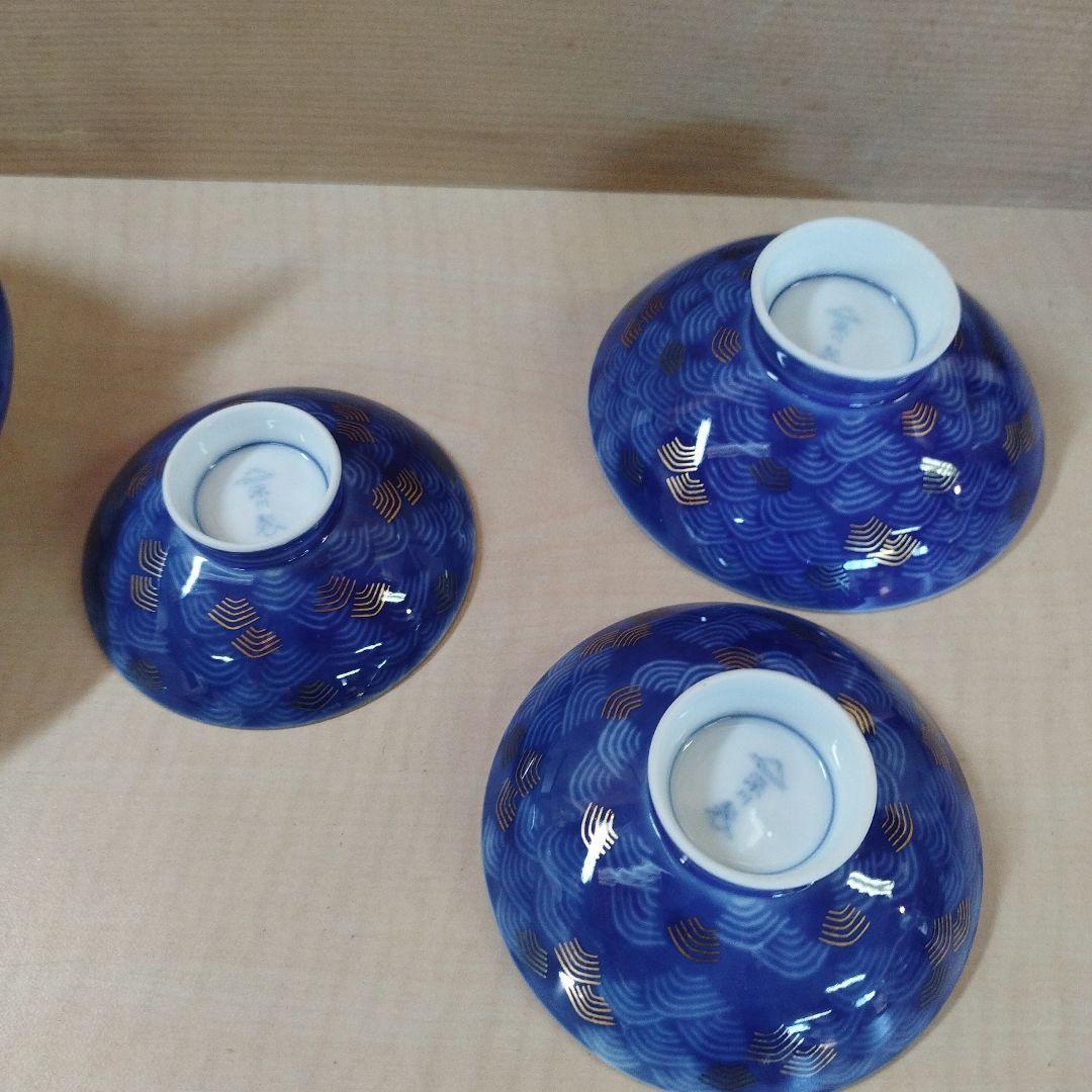 深川製磁　宮内庁御用達　西海波　居蘇器揃