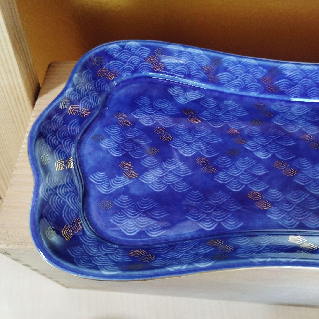 深川製磁　宮内庁御用達　西海波　居蘇器揃