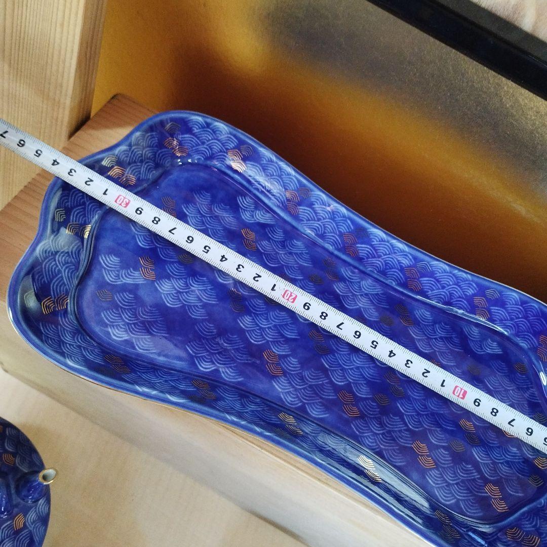 深川製磁　宮内庁御用達　西海波　居蘇器揃